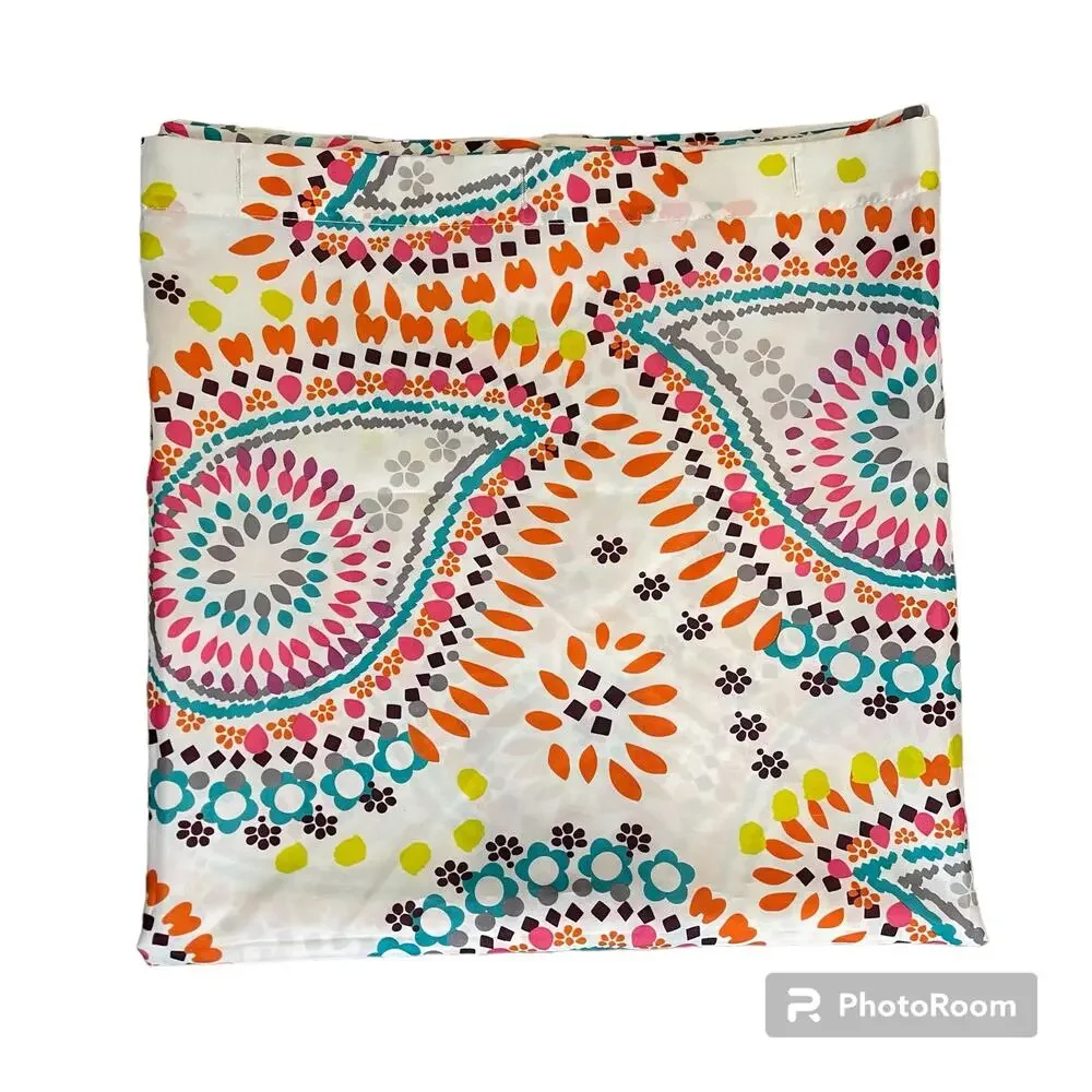 Shower Curtain White Decorative 69.5 W x 70.5 L